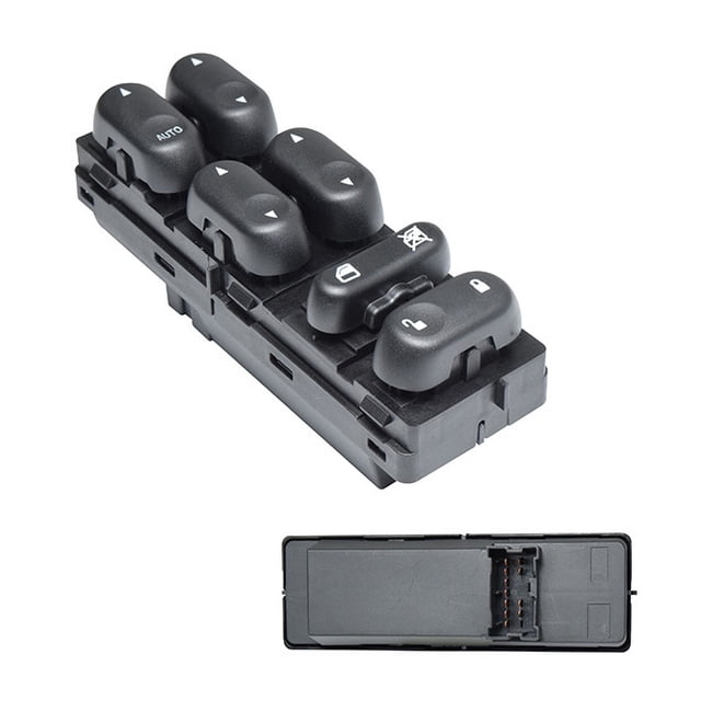 Control de Elevador Generico Negro 2001 A 2007 Ford 1 Pieza 11 Pines 6 Teclas 12 Voltios