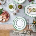 thumbnail image 4 of Villeroy & Boch French Garden Green Line Salad Plate, 8.25 in, Premium Porcelain, White/Green 8.25 in White/Green, 4 of 4