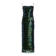 thumbnail image 3 of BLTIBY Women Sequin Dress Solid Color Sparkly Glitter Spaghetti Strap Sleeveless Long Fashion Party Night Out Club Fashion Dresses 2025 Army Green L, 3 of 4