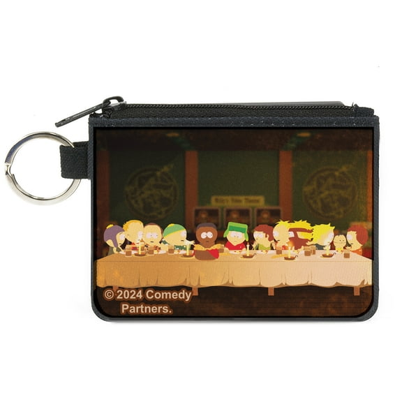 South Park Wallet, Coin Purse, South Park Last Supper Group Pose, Canvas