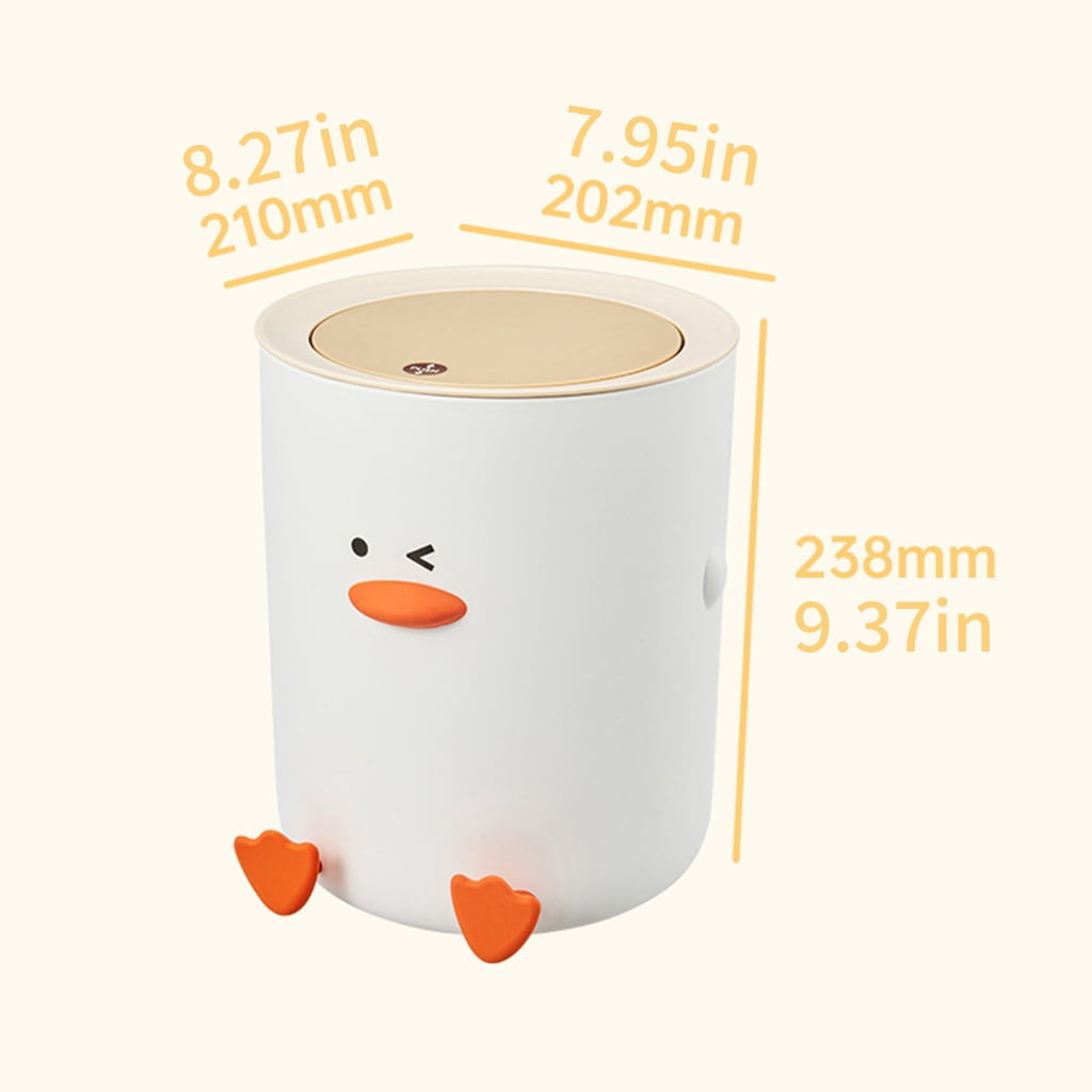 WINDLAND Duck Trash Can Creative Designs Modern Household Decors Kitchen Bathroom Utility