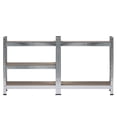 thumbnail image 3 of Tcbosik Heavy Duty Storage Shelf, 5 Tiers Metal Shelving Unit for Garage Workshop, Silver, 3 of 7