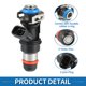 thumbnail image 4 of Inyector de combustible No.17124531 boquilla de inyección de combustible para GMC Sierra 2500 HD 2001-2006 8.1L negro 8 piezas, 4 of 6