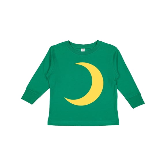 Inktastic Cute Yellow Moon Boys or Girls Long Sleeve Toddler T-Shirt