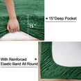thumbnail image 4 of Sábana bajera ajustable PHF Truly Velvet King Size, color verde esmeralda, 4 of 8
