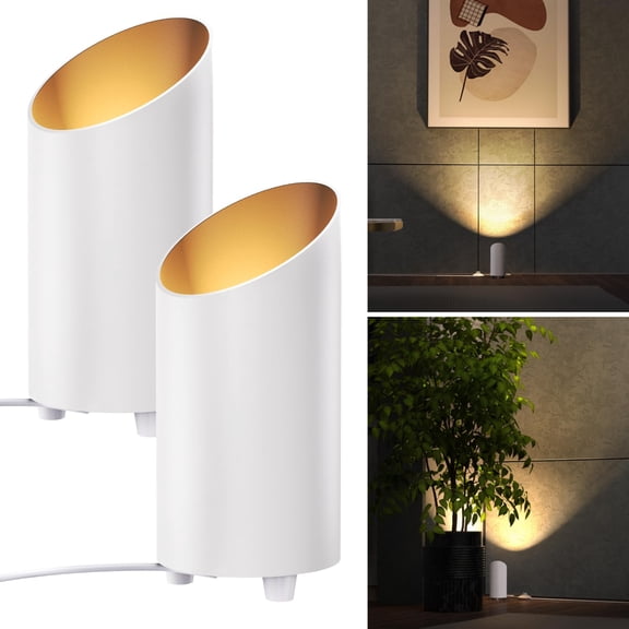 Sunco 2 Pack LED Uplight Indoor Spotlights, with Foot Switch, 7W