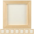 thumbnail image 1 of 8 marcos de fotos de madera de arcilla en blanco para manualidades, marcos de pintura de madera para niños., 1 of 7