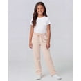 thumbnail image 5 of Real Essentials 3 Pack: Girls' Fleece Open Bottom Soft Athletic Performance Casual Sweatpants(Ages 7-16), 5 of 6