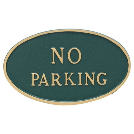Montague Metal Products No Parking Oval Wall Plaque