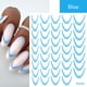 thumbnail image 1 of Pegatinas para uñas para decoración de uñas, pegatinas para uñas para mujeres, pegatinas para uñas de color sólido, pegatinas para uñas con degradado francés, pegatinas adhesivas para uñas en la parte, 1 of 3