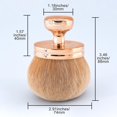 thumbnail image 2 of 74mm Wide-headed Kabuki Brush For Bronzers Blend Self Tanning Applicator, Oval Face Leg Makeup Brush With Drawstring Bag，Makeup Brush For Self Tanner, Self Tan Back Applicator, 2 of 5