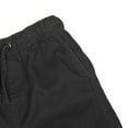 thumbnail image 3 of Bienzoe Boy's Cotton Twill Elastic Waist Shorts Black Size 14, 3 of 6
