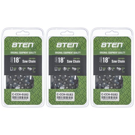 Semi Chisel Chainsaw Chain 18 inch .058 3/8 64DL Makita DCS430 DCS431 3 Pack 810-CCC2304H