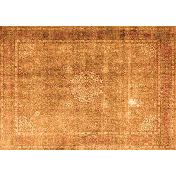 Ahgly Company Indoor Rectangle Persian Orange Traditional Area Rugs, 5' x 7'