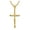 Gold color, variant on 14K Yellow Gold Jesus Cross Hip Hop Pendant Collar Chains Necklace for Men Women Boyfriends Gift Jewelry