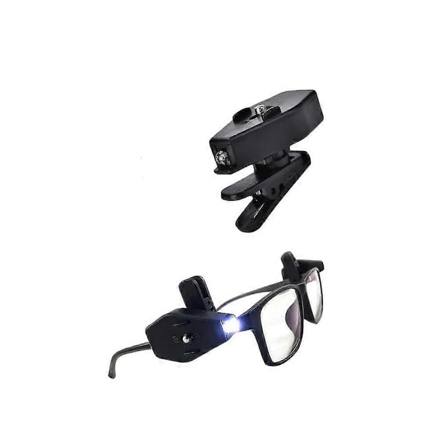 Mini Book Reading Light on Eyeglass,Universal Flexible Flashlight LED Light Clip