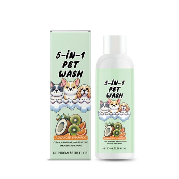 HHBEAUTY 5 in 1 Pet Shampoo for Itchy Skin - Sensitive Skin Dog Shampoo for Smelly Dogs - Dog Shampoos & Conditioners