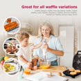 thumbnail image 4 of TEMOGU-mywaffle Classic Waffle & Chaffle Maker - For Breakfast, Churro, Keto, Belgian and Dessert Waffles - Non-Stick Surface, Extra Deep Plates and Easy to Clean, Perfect for Individuals and Familie, 4 of 4