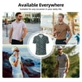 thumbnail image 4 of Kdxio Amanita Mushroom Print Men's Short Sleeve Polo Shirt,Midweight Men's Shirt, 4 of 6
