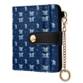 thumbnail image 2 of Small Wallet For Women Bifold Leather Pocket Coin Credit Card Holder With RFID Blocking Elephants Blowing Bubbles Pattern, 2 of 6
