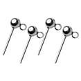 thumbnail image 4 of simhoa 2 Pairs Earring Settings S925 Sterling Post Ear Stud Open Loop Components 5mm, 4 of 8