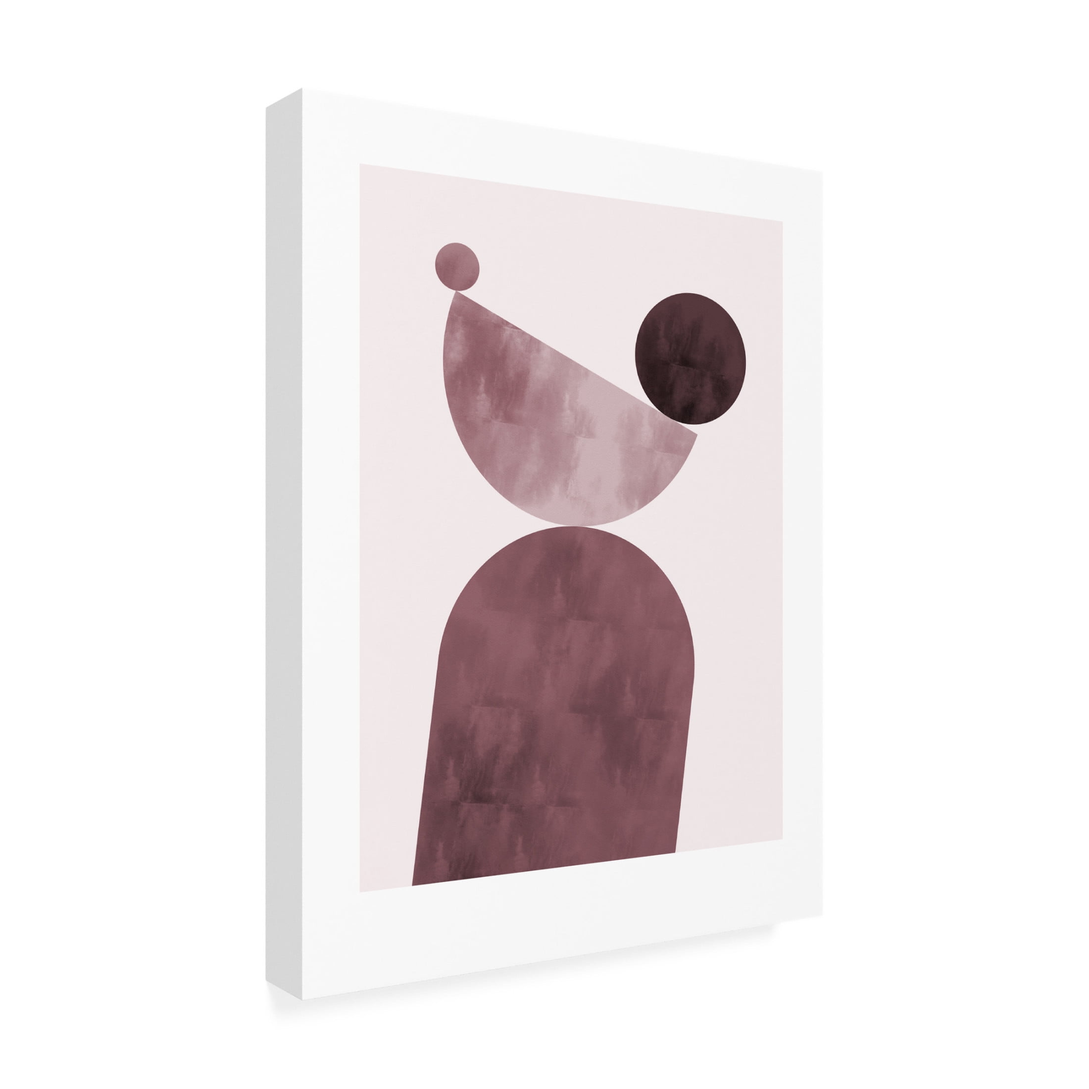 Trademark Fine Art Pictufy Studio II Geometrical Shapes Purple Canvas Wall Art