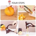 thumbnail image 5 of Hand Juicer for Lemon Juice Squeezer - Stainless Steel Hand Juicer (Red), 5 of 5