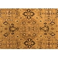 thumbnail image 1 of Ahgly Company Indoor Rectangle Abstract Orange Modern Area Rugs, 5' x 7', 1 of 4