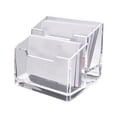 thumbnail image 1 of Dvruxg Clear Business Card Holder Box – Transparent Office Business Card Storage Case for Home, Desk & Exhibitions – Holds Cards, Pens, Notes, 1 of 5