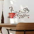 thumbnail image 6 of Coffee Cup Wall Stickers Cafe Vinyl Art Decals Pub Decals Bla Kitchen Home Decor, 6 of 7