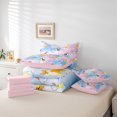 thumbnail image 6 of Castle Fairy Kawaii Rainbow Dogs Girl Bedding Comforter Set 7pcs,Starry Sky Queen Bedding Sets Super Cozy,Abstract Gradient Queen Sheet Sets,Lightweight Room Decor,Reversible, 6 of 8
