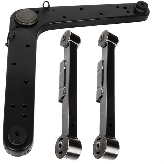 ECCPP - 3PC Rear Lower Control Arm Rear Upper Control Arm - Compatible with 2002-2007 for Jeep Liberty - K621376 K641180 Suspension Kit