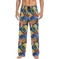 thumbnail image 2 of FREEAMG African Woman Portraits Pajama Pants for Men, Men's Separate Bottoms, Pure Cotton Comfortable Lounge Pants?373?, 2 of 7