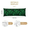 thumbnail image 3 of Fuzoiu Green Leave Fern Print Body Pillowcase 20x54 in,Long Pillow Case, Microfiber Body Pillow Cover, Soft and Breathable Pillowcase, 3 of 7