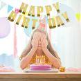 thumbnail image 5 of Pancarta de feliz cumpleaños, guirnalda de banderines colgantes, decoraciones para fiestas, suministros de decoración para fiestas de cumpleaños Vhermosa, 5 of 5