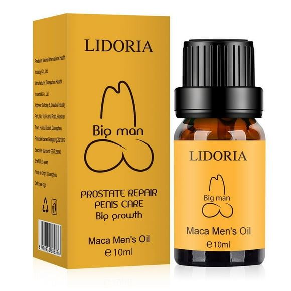 LIDORIA yellow box maca essential oil for men, waist and back private parts maintenance essential oil adult products
