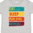 thumbnail image 4 of Inktastic Billiards Eat Sleep Play Pool Repeat Boys or Girls Toddler T-Shirt, 4 of 5