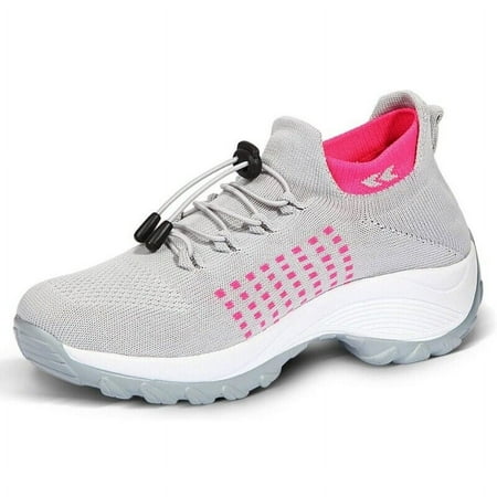 

Orthopedic Sneakers Breathable Women Walking Shoes Slip on Trainers Athletic
