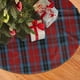 thumbnail image 2 of Falda para árbol de Navidad a cuadros del clan Thomson, suave y divertida, decoración navideña de granja con cuello para árbol de Navidad, 48", 2 of 4