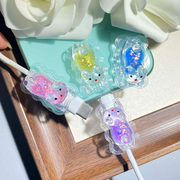 Tianyeda 4Pcs Charging Cable Protectors For iPhone charging Cable