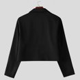 thumbnail image 6 of Ceisia Men Solid Cropped Full Zip Point Collar Long Sleeve Casual Streetwear Jacket Daily Layering Outerwear Gift, 6 of 9