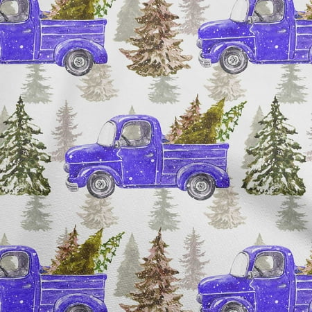 oneOone Georgette Viscose Dark Purple Fabric Merry Christmas Sewing Craft Projects Fabric Prints By Yard 42 Inch Wide
