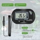 thumbnail image 4 of Termómetro digital LCD para acuario con ventosas y sonda impermeable para pecera, terrario para reptiles (2 piezas), 4 of 5