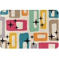 thumbnail image 1 of Retro Doormat Mid Century Modern Non Slip Indoor Abstract Art Floor Mat Bath Rug,Watercolor Entrance Carpet for Bedroom Kitchen Living Room Bathroom Decor Housewarming Gift 16x24 Inch, 1 of 6