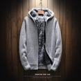 thumbnail image 3 of Chaquetas tipo suéter de otoño e invierno para hombre, de punto y terciopelo, abrigo grueso y cálido, 3 of 4
