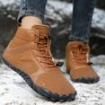 thumbnail image 2 of YLYL Womens Mens Winter Snow Boots Wide Toe Waterproof Warm Slip on Outdoor Hiking Barefoot Shoes, 2 of 9