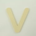 thumbnail image 1 of Package of 1, 12 Inch X 1" Baltic Birch "V" Wood Letters In The Gotham Rounded Font | Thick | Upper Case For Art & Craft Project, Made in USA, 1 of 1
