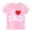 Pink, variant on Nrmvnmi Toddler Kids Boys Girls Fashion Cute Round Neck I Love Dad Print Short Sleeve Cotton T-shirt Top