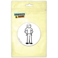 thumbnail image 1 of Father Stick Figure Family Dad Pinback Button Pin Badge, 1 of 2
