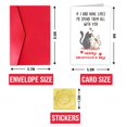 thumbnail image 2 of Tarjeta de San Valentín Pareja de Gatos TQDaiker con Sobre, 2 of 5